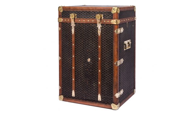 Goyard trunk set hot sale