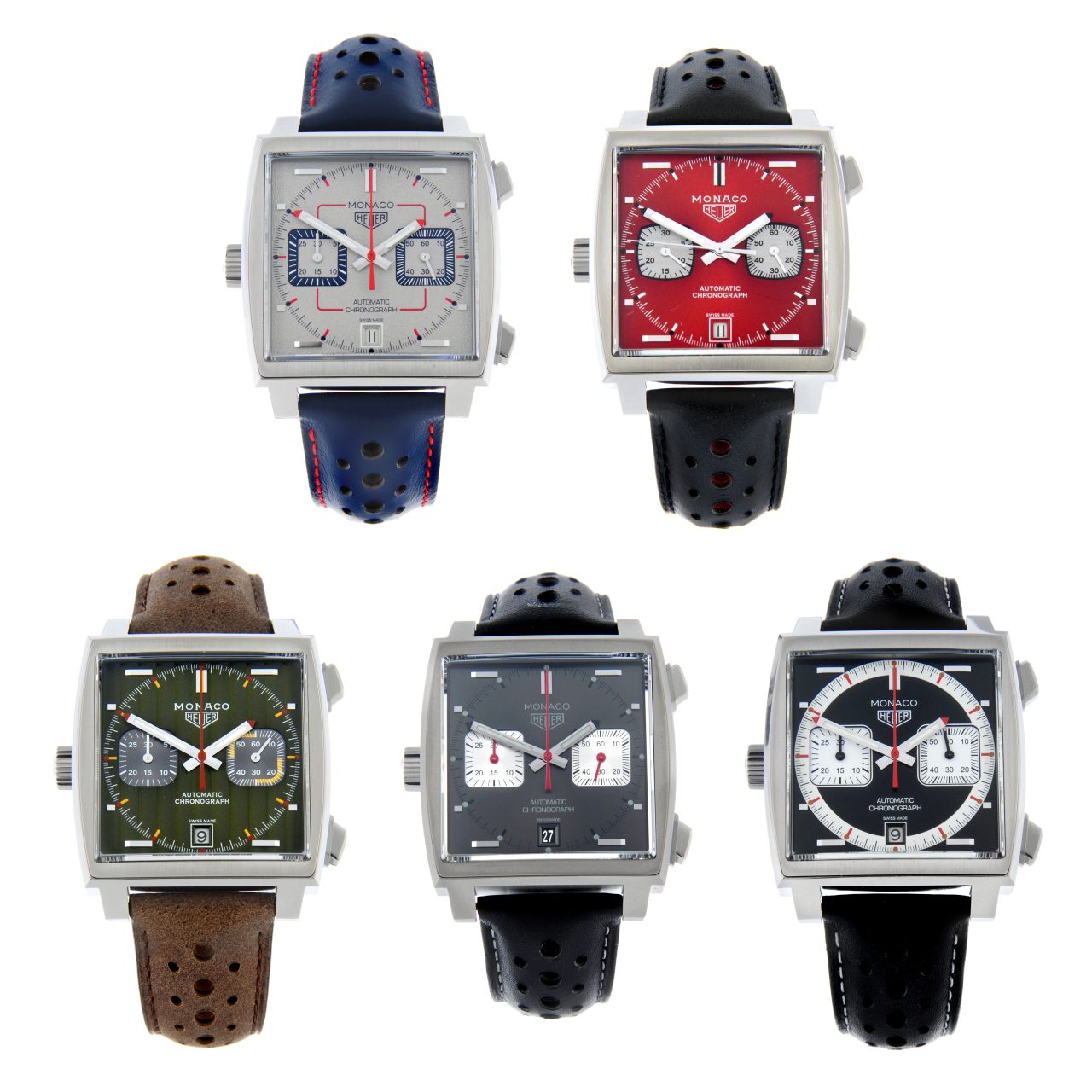 Full set of 50th anniversary TAG Heuer Monaco watches appears at